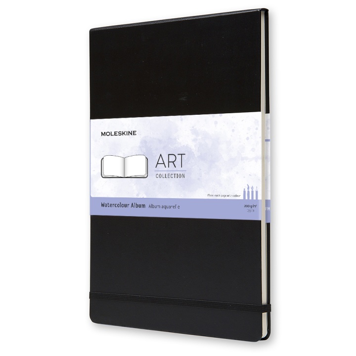 Watercolor ART collection Album A4 Black i gruppen Papper & Block / Konstnärsblock / Akvarellblock hos Pen Store (100379)