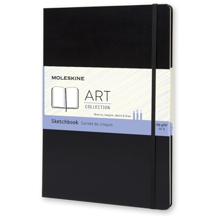 Sketchbook ART collection A4 Black i gruppen Papper & Block / Konstnärsblock / Skissböcker hos Pen Store (100383)