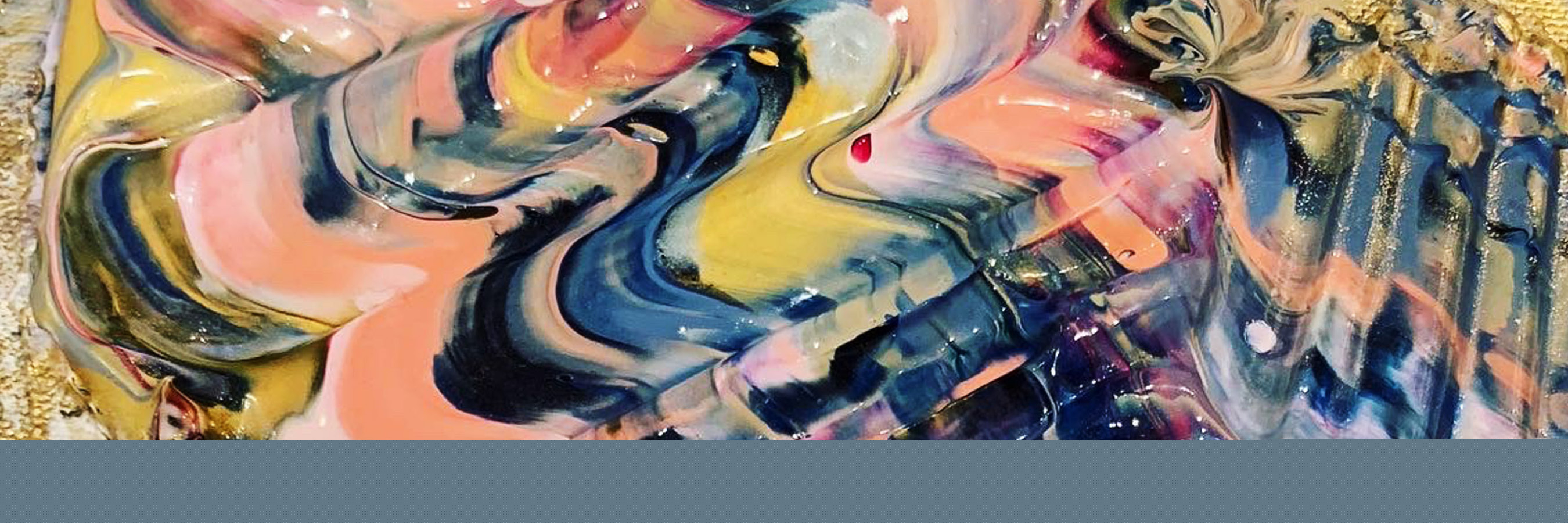 Abstrakt konst med akrylfärg