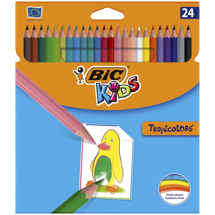 BIC Kids Tropicolors Färgpennor 24-set