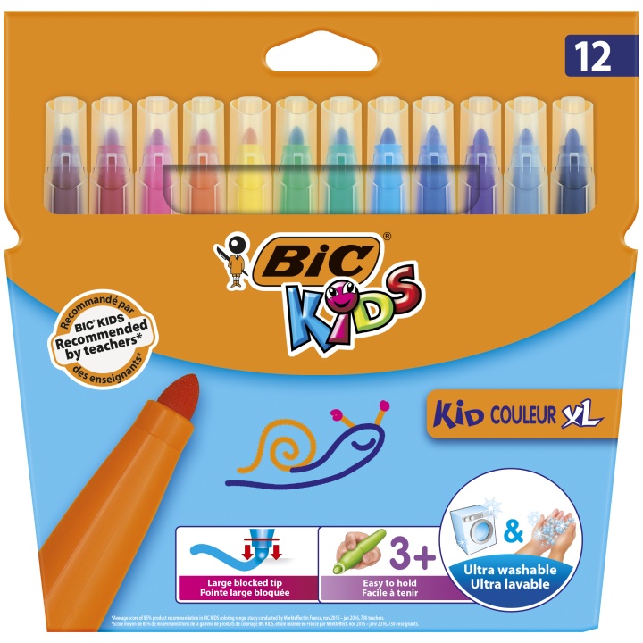 Kids Tuschpennor XL 12-set (3 år+) i gruppen Kids / Barnpennor / Tuschpennor för barn hos Pen Store (100248)