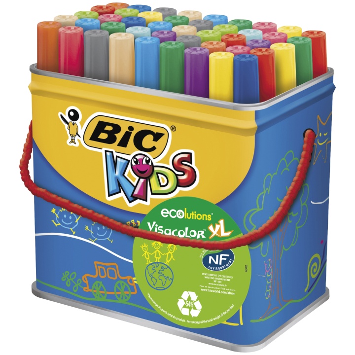 Kids Visacolor XL Tuschpennor 48-set (3 år+) i gruppen Kids / Barnpennor / Tuschpennor för barn hos Pen Store (100249)