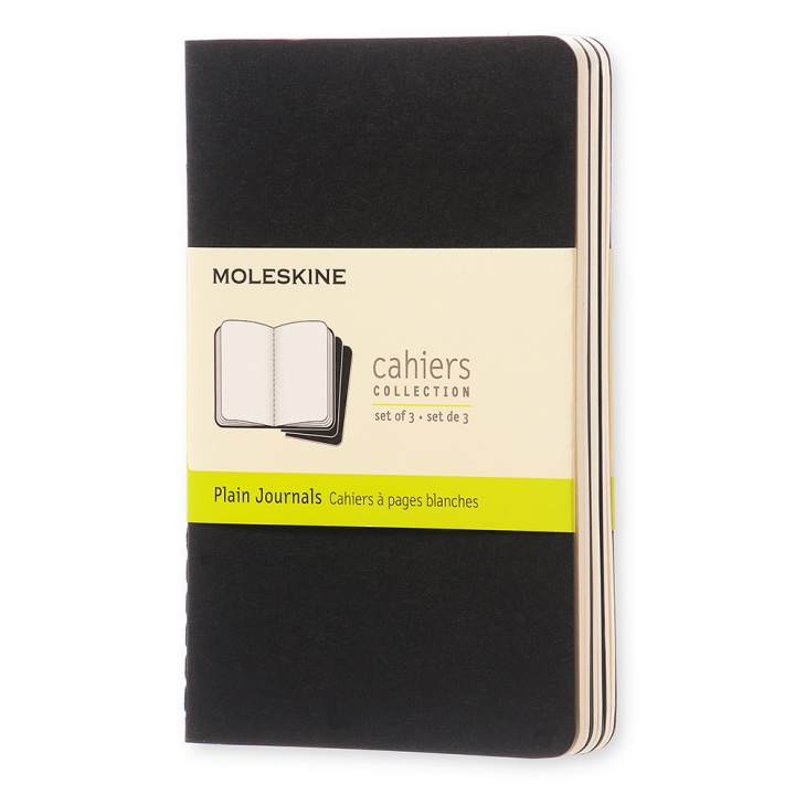 Cahier Pocket Notebook Black i gruppen Papper & Block / Skriva och anteckna / Anteckningsböcker hos Pen Store (100316_r)