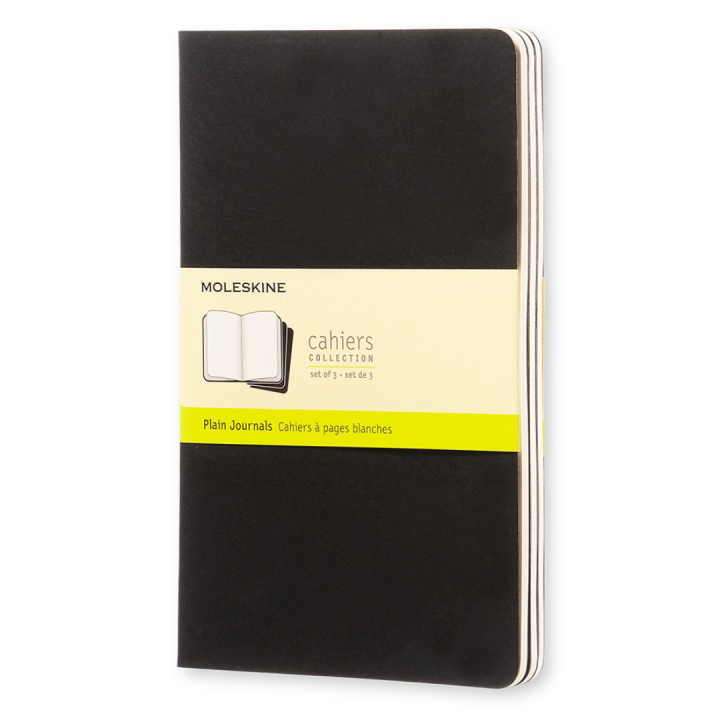 Cahier Large Notebook Black i gruppen Papper & Block / Skriva och anteckna / Anteckningsböcker hos Pen Store (100321_r)