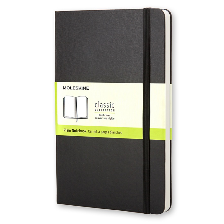 Läs mer om Moleskine Classic Hard Cover Pocket Black Plain