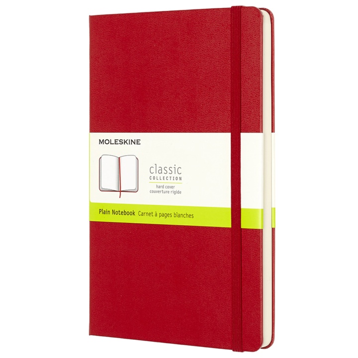 Läs mer om Moleskine Classic Hard Cover Large Red Ruled
