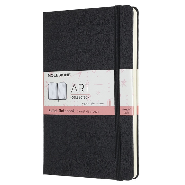 Art Bullet Notebook Large Black i gruppen Papper & Block / Skriva och anteckna / Anteckningsböcker hos Voorcrea (100375)