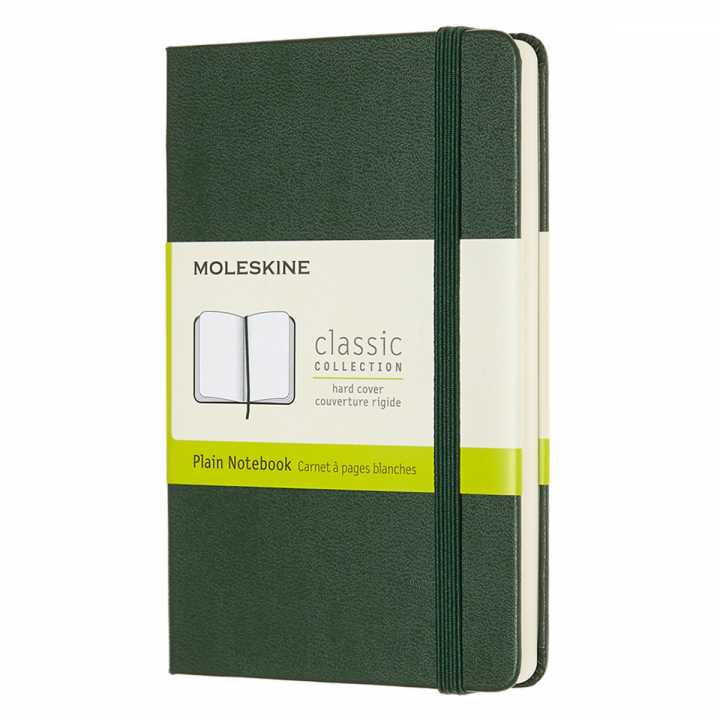 Läs mer om Moleskine Classic Hard Cover Pocket Myrtle Green Plain