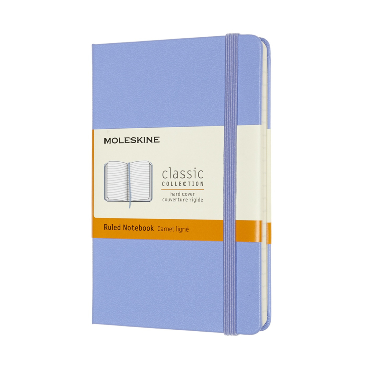 Classic Hard Cover Notebook Pocket Hydrangea Blue i gruppen Papper & Block / Skriva och anteckna / Anteckningsböcker hos Pen Store (100405_r)