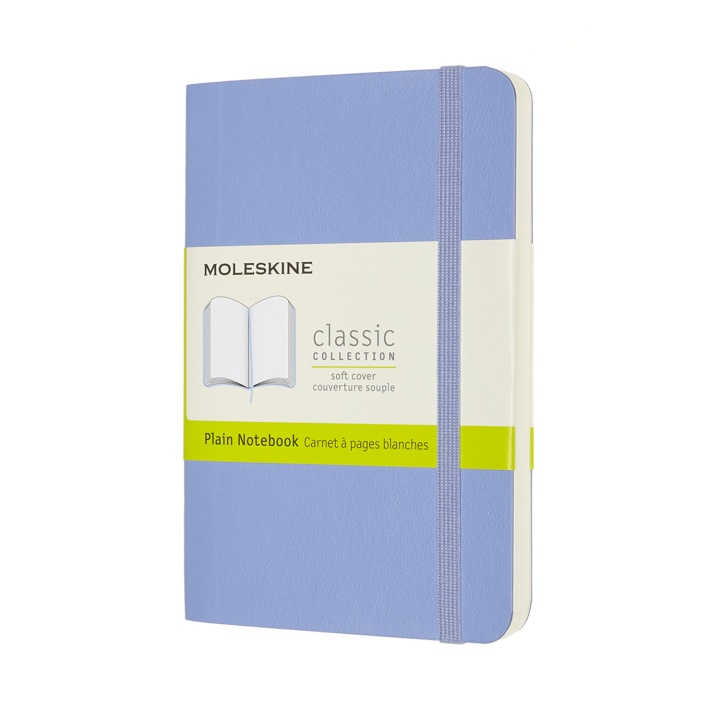 Läs mer om Moleskine Classic Soft Cover Pocket Hydrangea Blue Plain
