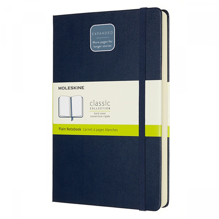 Moleskine Classic Hard Cover Expanded Blue Ruled