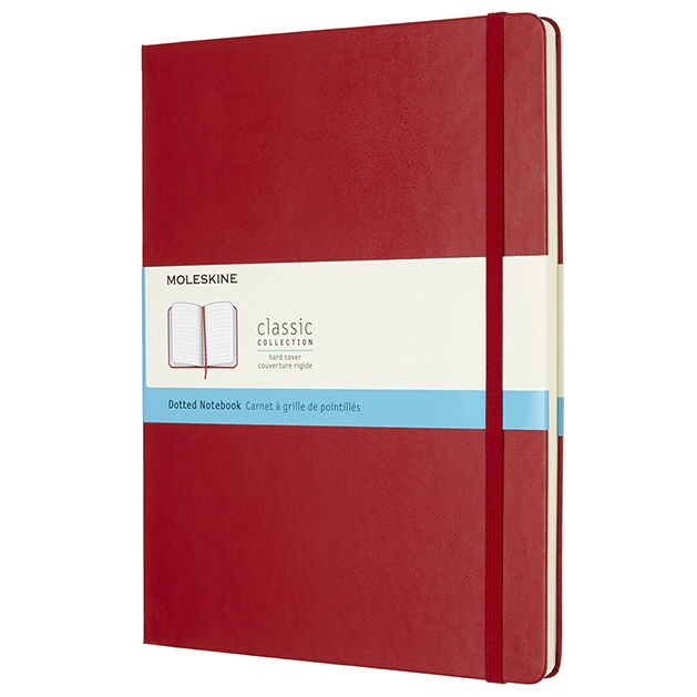 Läs mer om Moleskine Classic Hard Cover XL Red Ruled