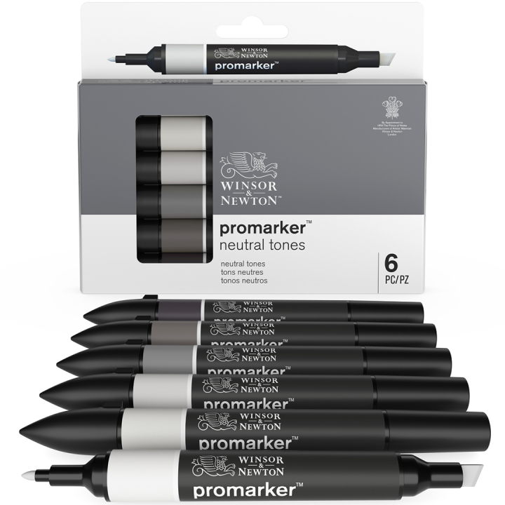 Läs mer om Promarker Promarker 6-set Neutral Grey tones