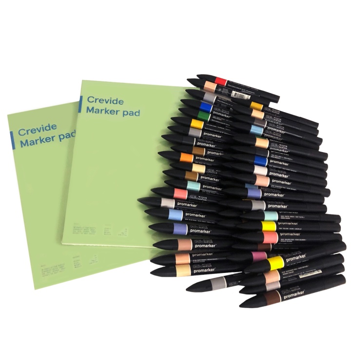 Promarker 50+ Set i gruppen Pennor / Konstnärspennor / Illustrationsmarkers hos Pen Store (100548)