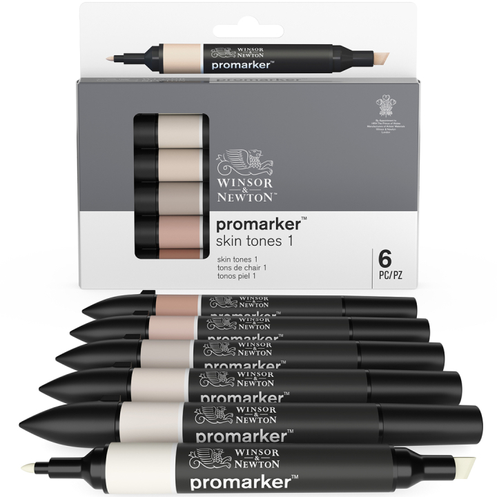 Läs mer om Promarker Promarker 6-set Skin Tones 1