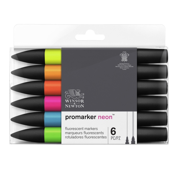 Neon Marker 6-set i gruppen Pennor / Konstnärspennor / Tuschpennor hos Pen Store (100555)