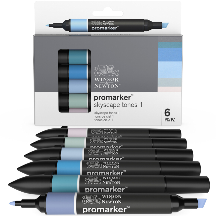 Promarker 6-set Skyscape Tones i gruppen Pennor / Konstnärspennor / Tuschpennor hos Pen Store (100565)