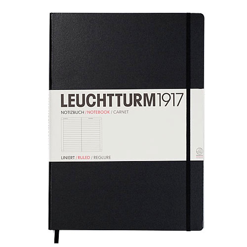 Läs mer om Leuchtturm1917 Notebook A4 Master Slim Linjerad