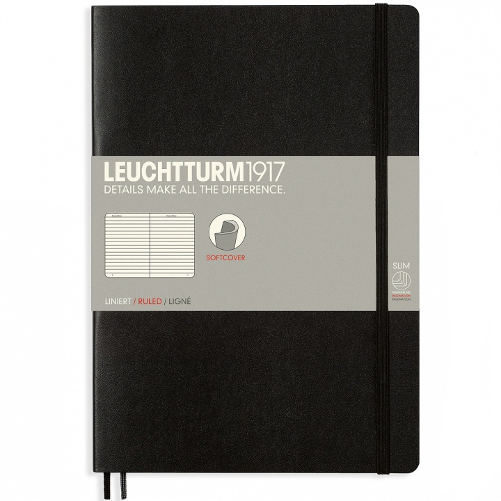 Notebook B5 Soft Cover Linjerat Army i gruppen Papper & Block / Skriva och anteckna / Anteckningsböcker hos Pen Store (100693)