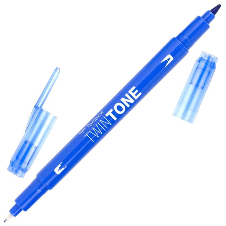 Läs mer om Tombow TwinTone Marker Styckvis 84 Turquoise Blue