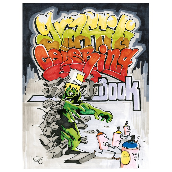 Graffiti Coloring Book i gruppen Skapande & Hobby / Böcker / Målarböcker för vuxna hos Pen Store (101370)