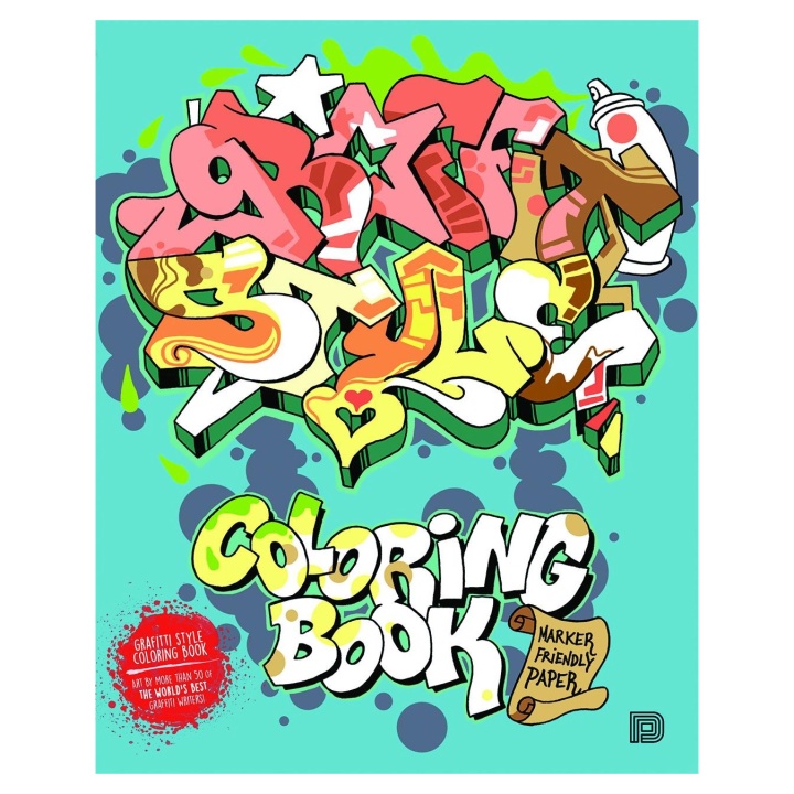 Graffiti Style Coloring Book i gruppen Kids / Barnpyssel och kreativitet / Målar- och pysselböcker hos Pen Store (101373)