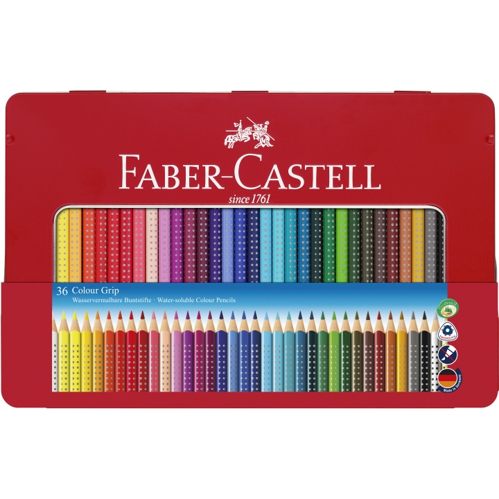 Läs mer om Faber-Castell Färgpennor Colour Grip 36-set
