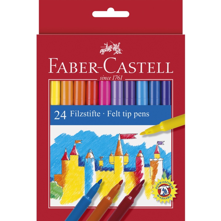 Läs mer om Faber-Castell Tuschpennor 24-set