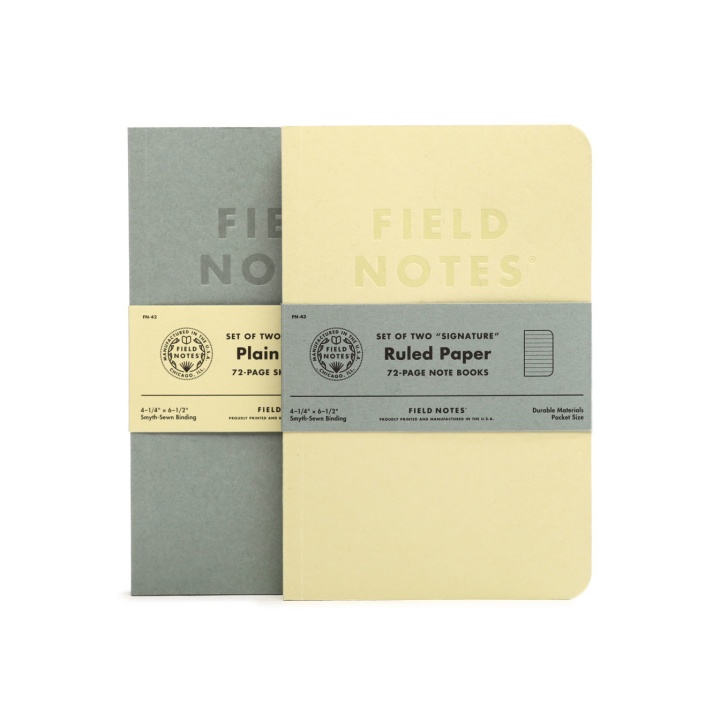 Läs mer om Field Notes Signature Notebook 2-pack Ruled