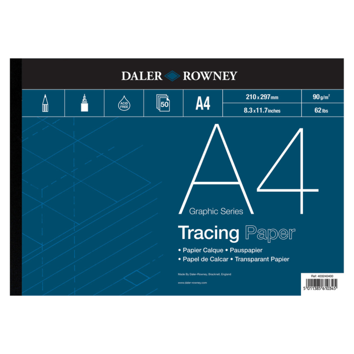 Tracing Paper 90g A4 i gruppen Papper & Block / Konstnärsblock / Tracing och kalkering hos Pen Store (101464)
