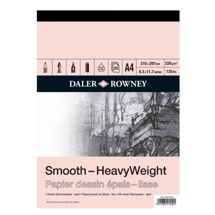 Läs mer om Daler-Rowney Smooth HeavyWeight A4