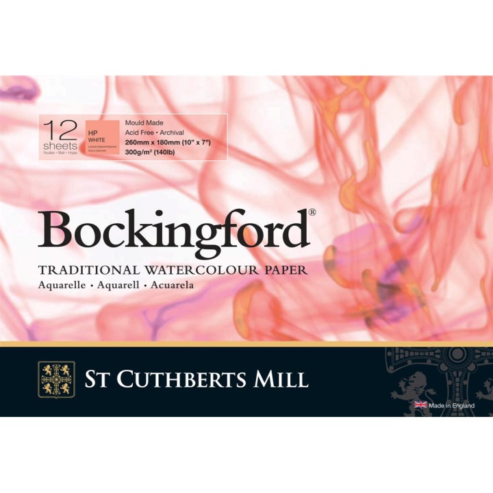 Bockingford Akvarellblock 260x180mm 300g HP i gruppen Papper & Block / Konstnärsblock / Akvarellblock hos Pen Store (101490)