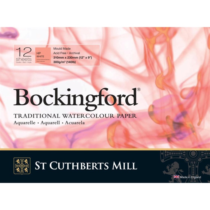 Bockingford Akvarellblock 310x230mm 300g HP i gruppen Papper & Block / Konstnärsblock / Akvarellblock hos Pen Store (101491)