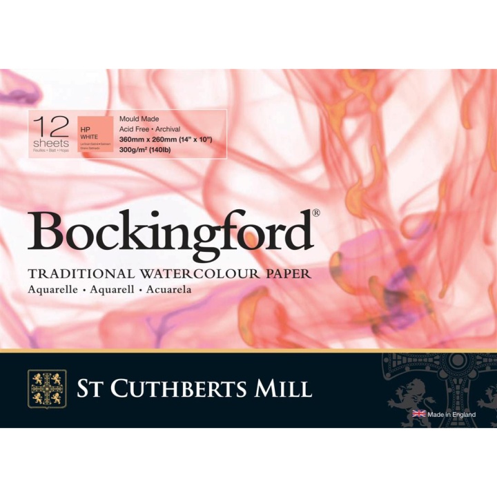 Bockingford Akvarellblock HP 300g 36x26cm i gruppen Papper & Block / Konstnärsblock / Akvarellblock hos Pen Store (101492)