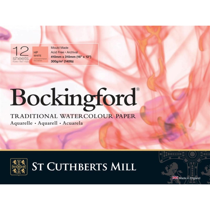 Bockingford Akvarellblock 410x310mm 300g HP i gruppen Papper & Block / Konstnärsblock / Akvarellblock hos Pen Store (101493)
