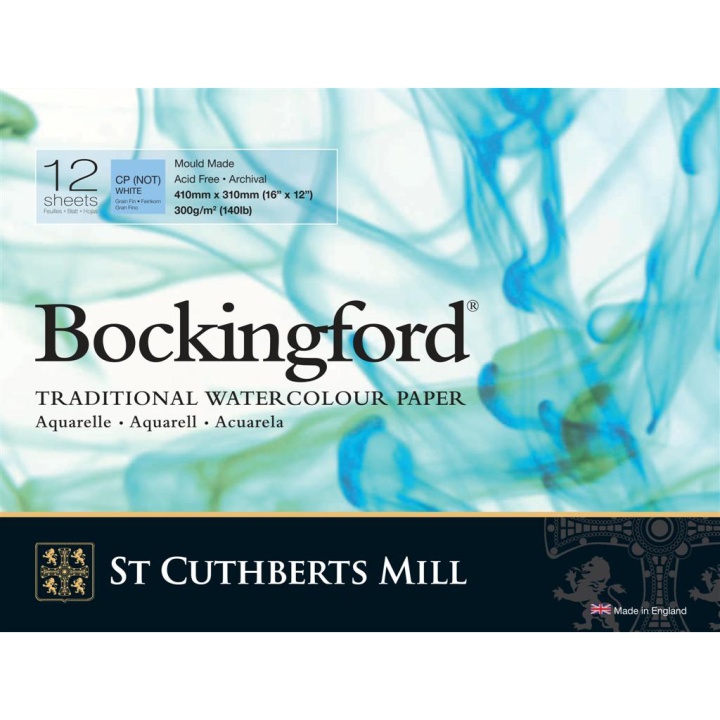 Bockingford Akvarellblock 410x310mm 300g CP/NOT i gruppen Papper & Block / Konstnärsblock / Akvarellblock hos Pen Store (101498)