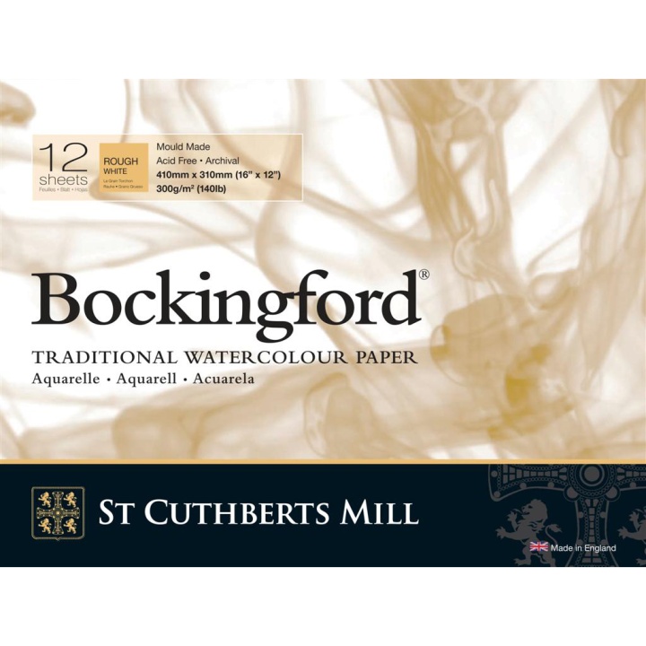 Bockingford Akvarellblock 410x310mm 300g Rough i gruppen Papper & Block / Konstnärsblock / Akvarellblock hos Pen Store (101503)
