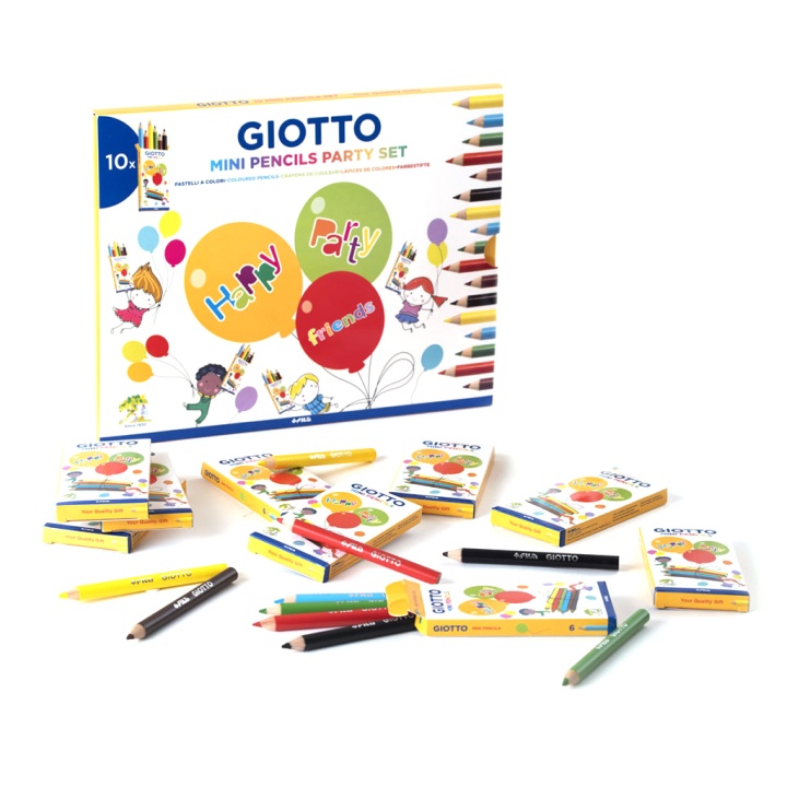 Läs mer om Giotto Partyset Mini-färgpennor x 10