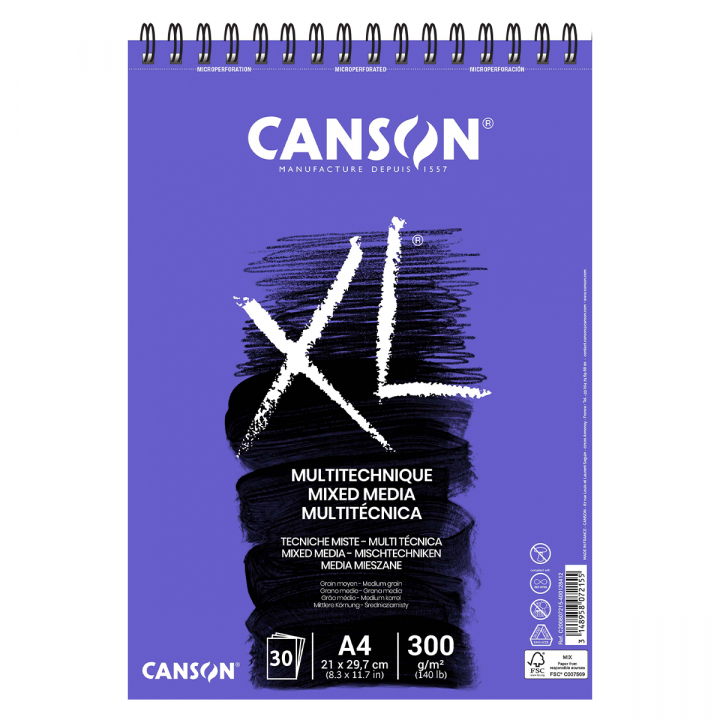 Läs mer om Canson XL Mix-Media 300g A4