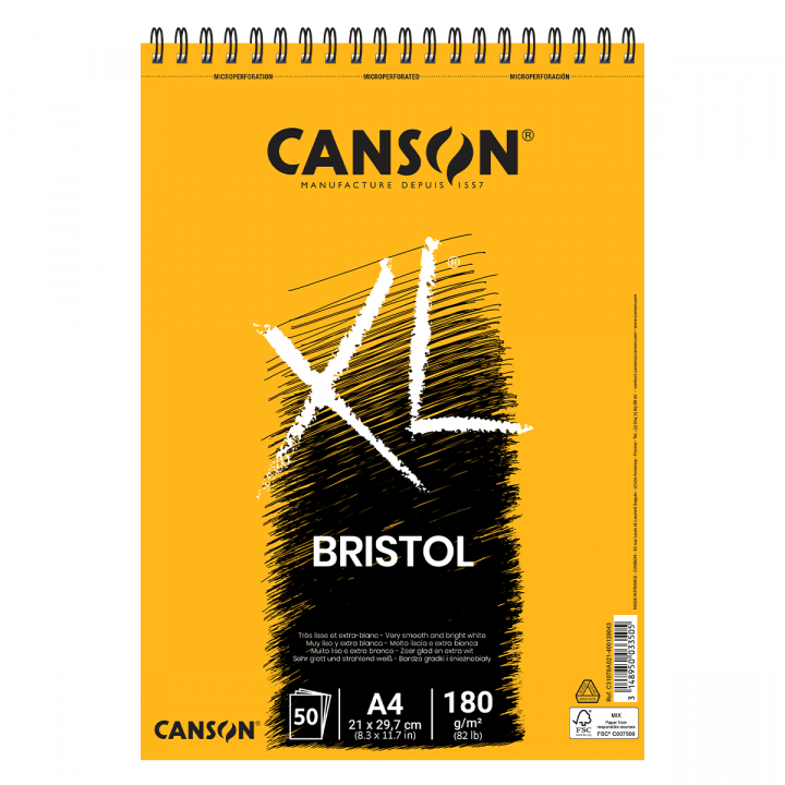 Läs mer om Canson XL Bristol 180g A4