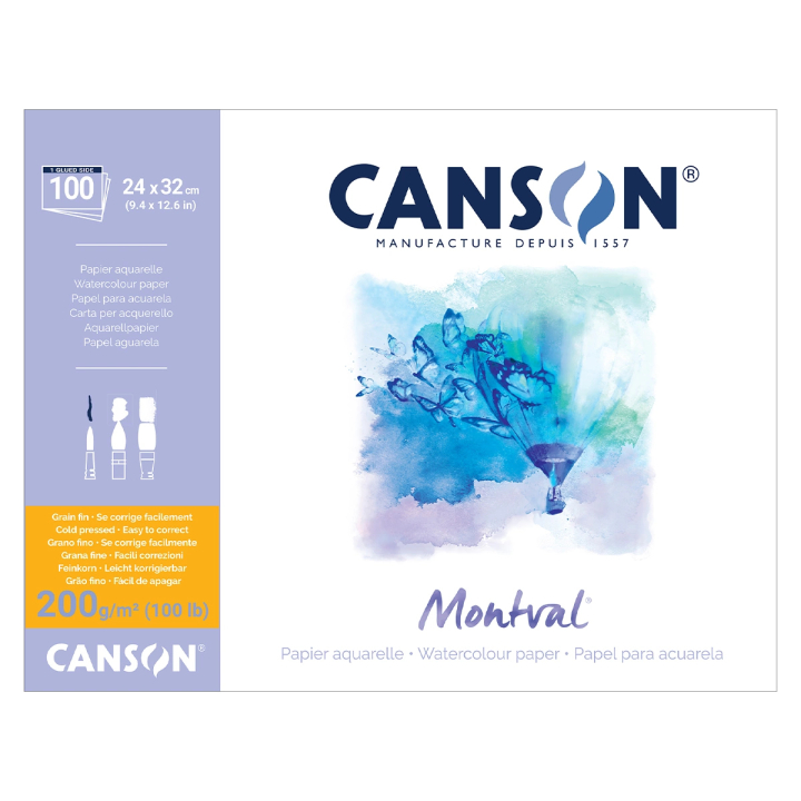 Läs mer om Canson Montval Pads 24x32 cm 200g