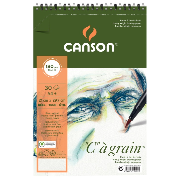 Läs mer om Canson C à grain 180g A4+