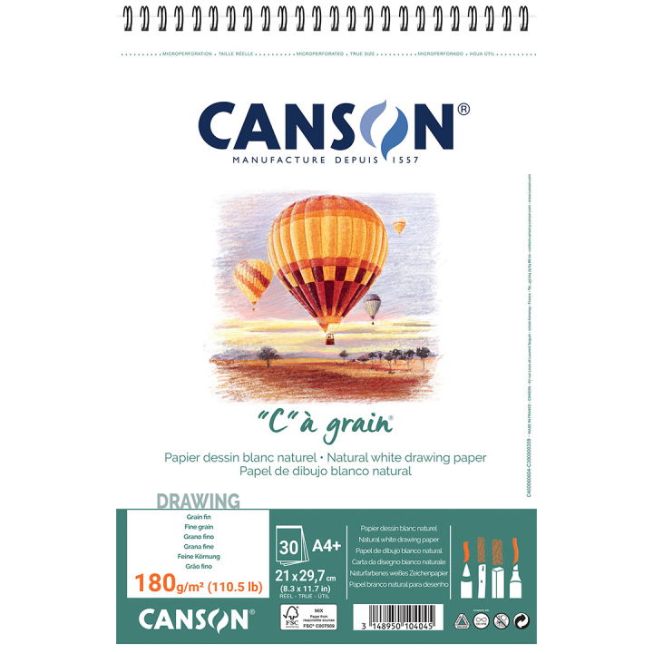 Läs mer om Canson C à grain 180g A4+