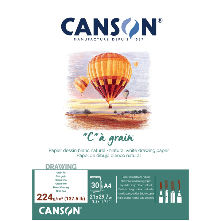 Läs mer om Canson C à grain 224g A4