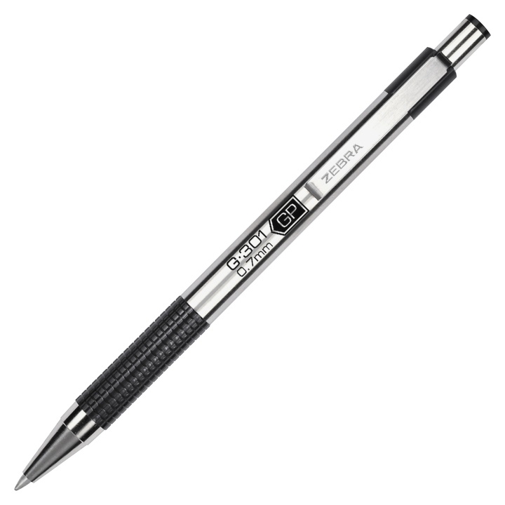 G301 Gel Roller 0.7 mm Black i gruppen Pennor / Märkning och kontor / Kontorspennor hos Pen Store (102172)