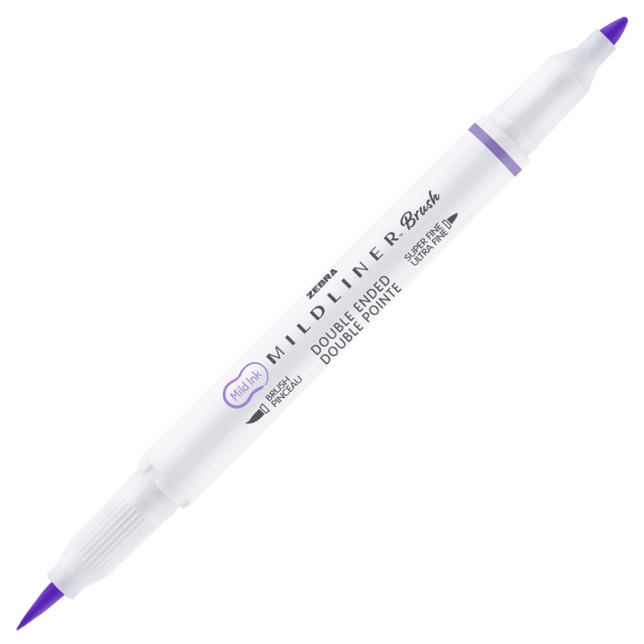Läs mer om Zebra Mildliner Brush Pen Lavender
