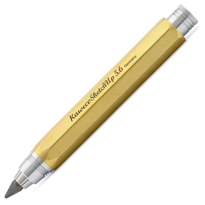 Sketch Up Brass Stifthållare 5.6 mm i gruppen Konstnärsmaterial / Kritor och blyerts / Grafit och blyerts hos Pen Store (102236)