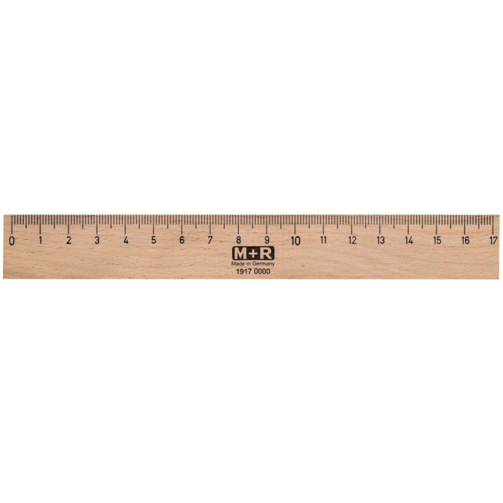 Trälinjal 17 cm i gruppen Skapande & Hobby / Hobbytillbehör / Linjaler / Trälinjal hos Pen Store (102246)