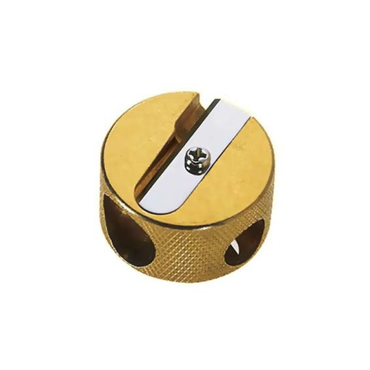Double Round Mässing Pennvässare i gruppen Pennor / Penntillbehör / Pennvässare hos Pen Store (102251)
