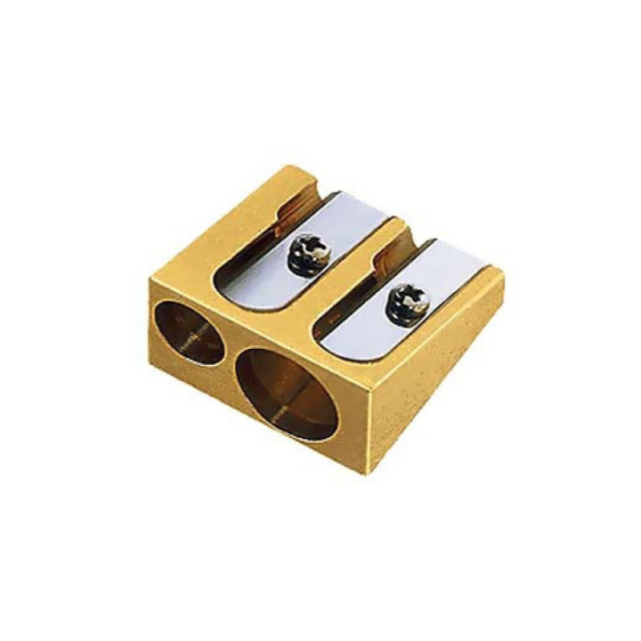 Double Wedge Mässing Pennvässare i gruppen Pennor / Penntillbehör / Pennvässare hos Pen Store (102257)